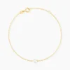 Bracelet Or Jaune Emilee Oxyde De Zirconium