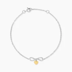 Bracelet Or Jaune et Argent Blanc Oxyde De Zirconium|Marc Orian Hot