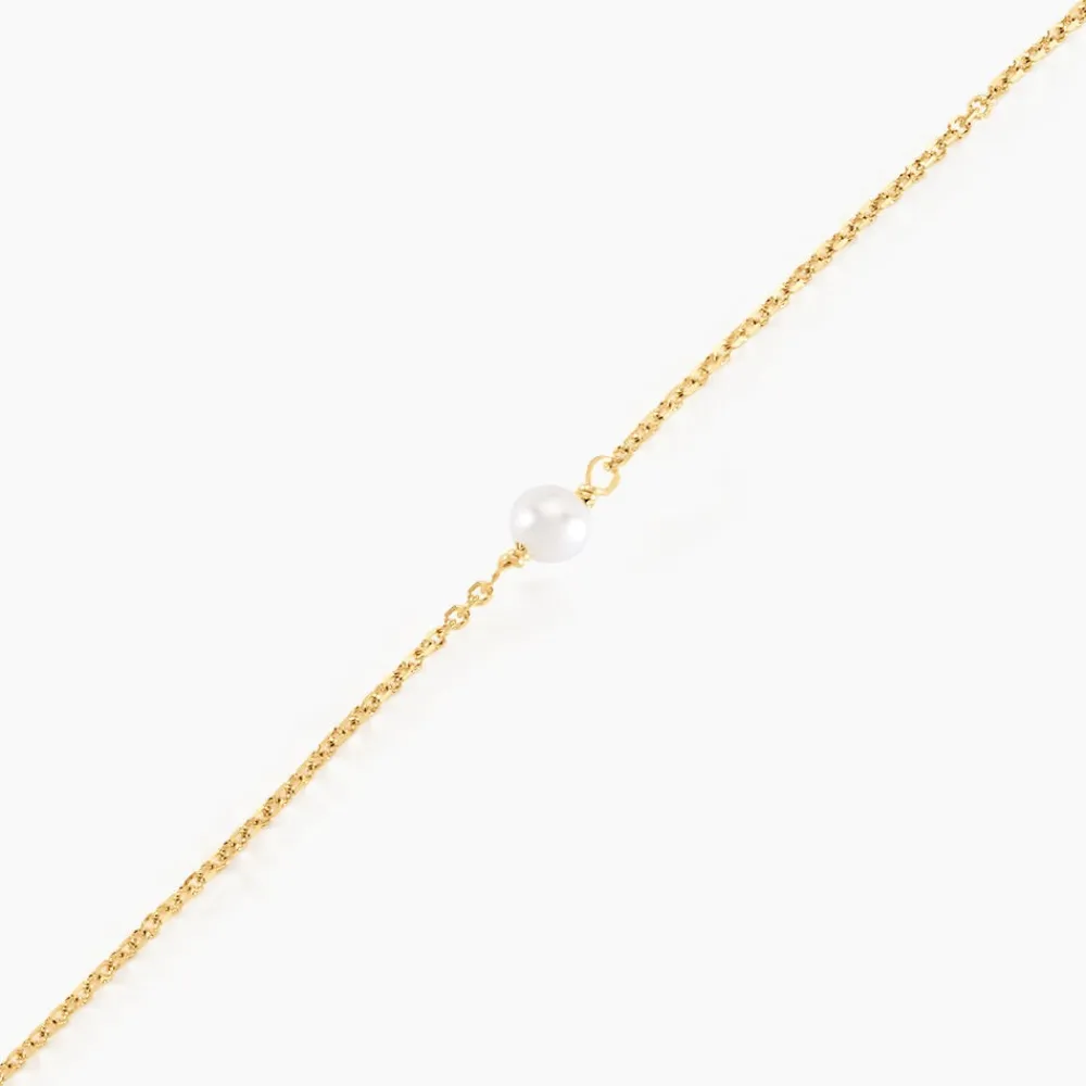 Bracelet Or Jaune Gentiane Perle|Marc Orian