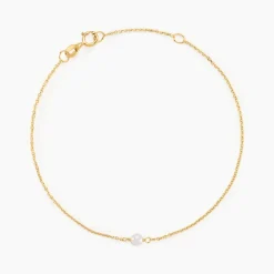 Bracelet Or Jaune Gentiane Perle|Marc Orian