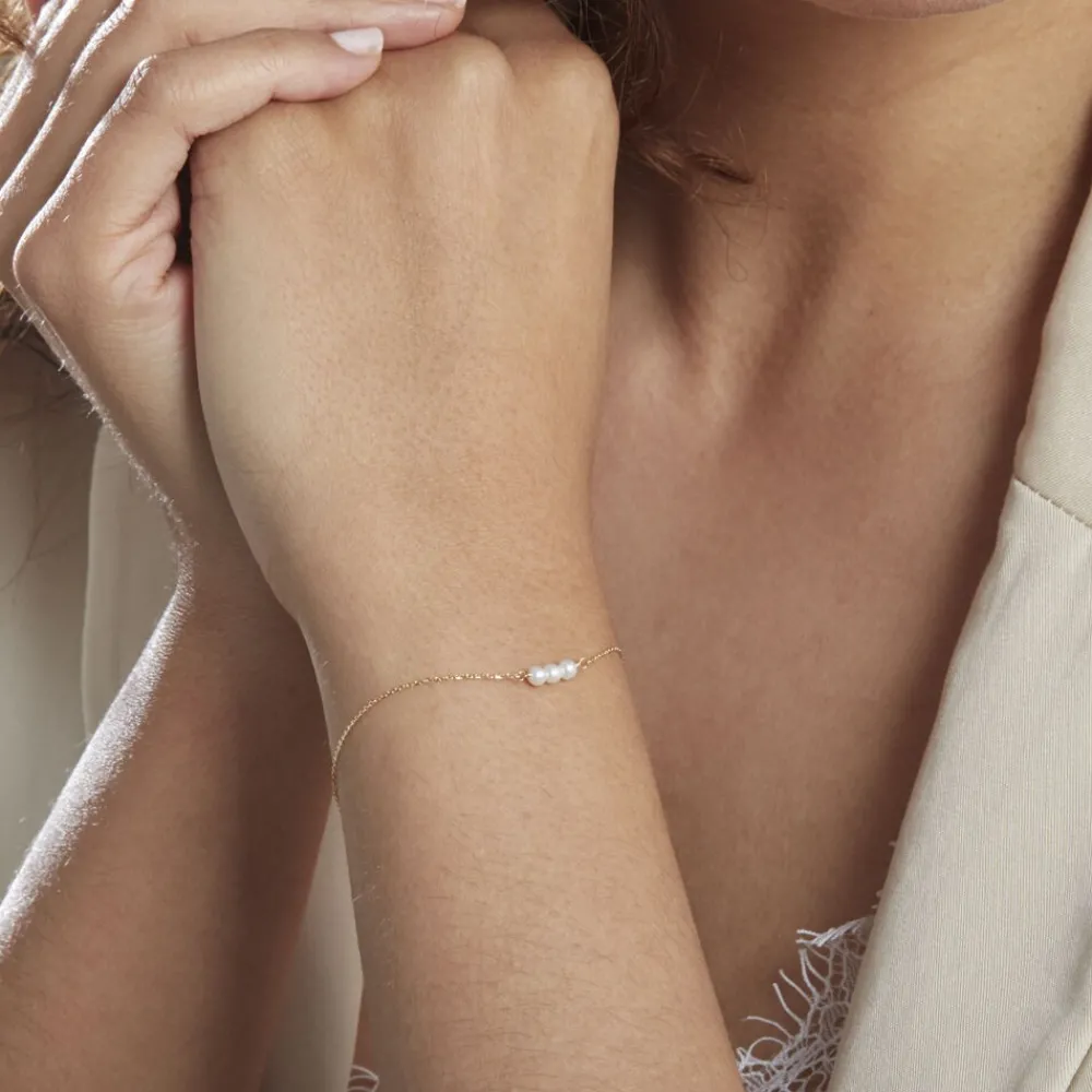 Bracelet Or Jaune Heliantheme Perles|Marc Orian Clearance