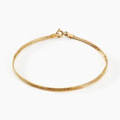 Bracelet Or Jaune Izel Maille Anglaise