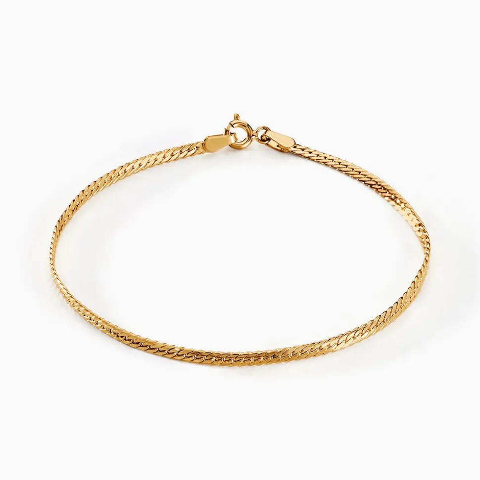Bracelet Or Jaune Izel Maille Anglaise