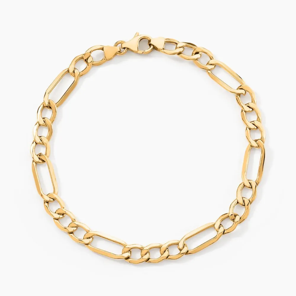 Bracelet Or Jaune Maille Alternée|Marc Orian Sale