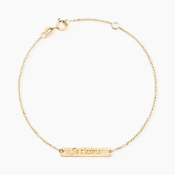 Bracelet Or Jaune Morrigaine Oxydes De Zirconium