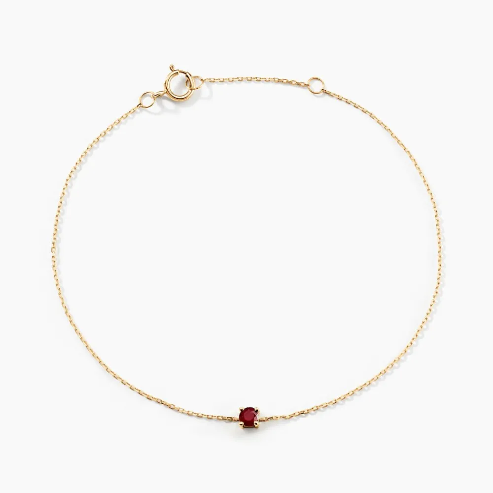 Bracelet Or Jaune Onora Rubis|Marc Orian Online