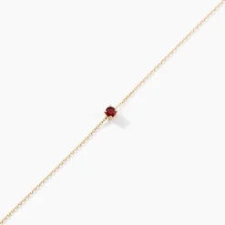 Bracelet Or Jaune Onora Rubis