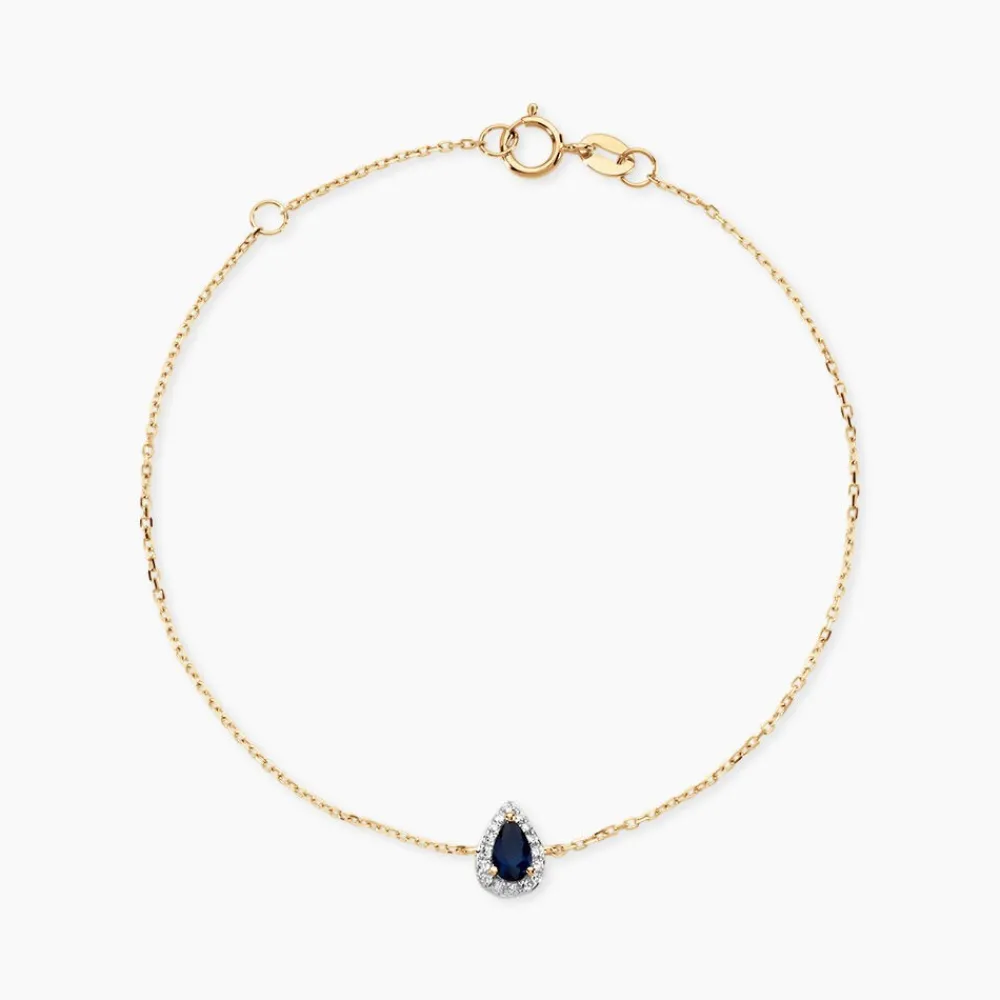 Bracelet Or Jaune Pluie D'Eclat Saphir|Marc Orian New