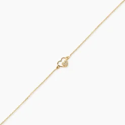 Bracelet Or Jaune Saponaire Oxydes De Zirconium