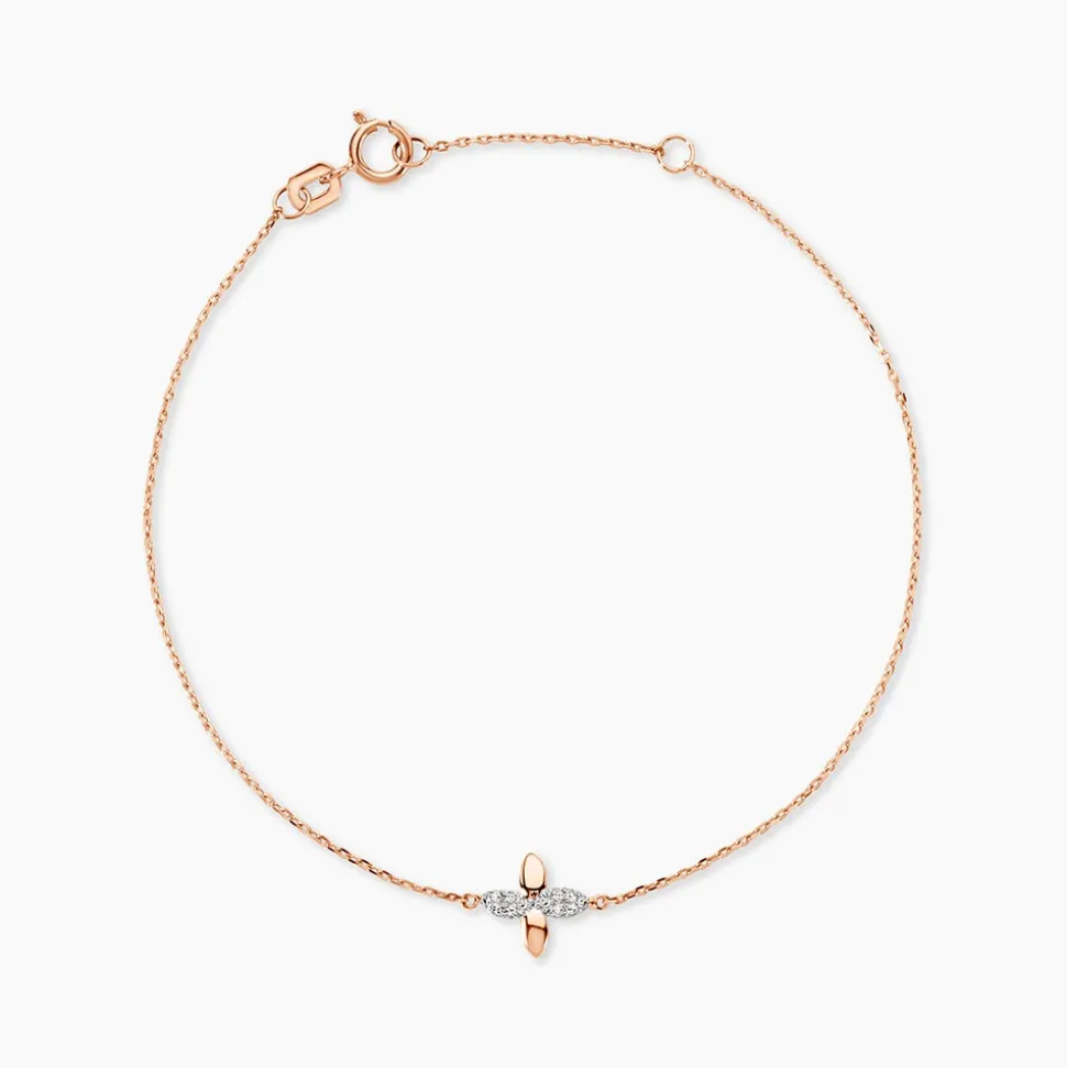 Bracelet Or Rose Ginila Diamants