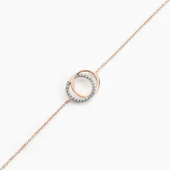 Bracelet Or Rose Tresha Diamants