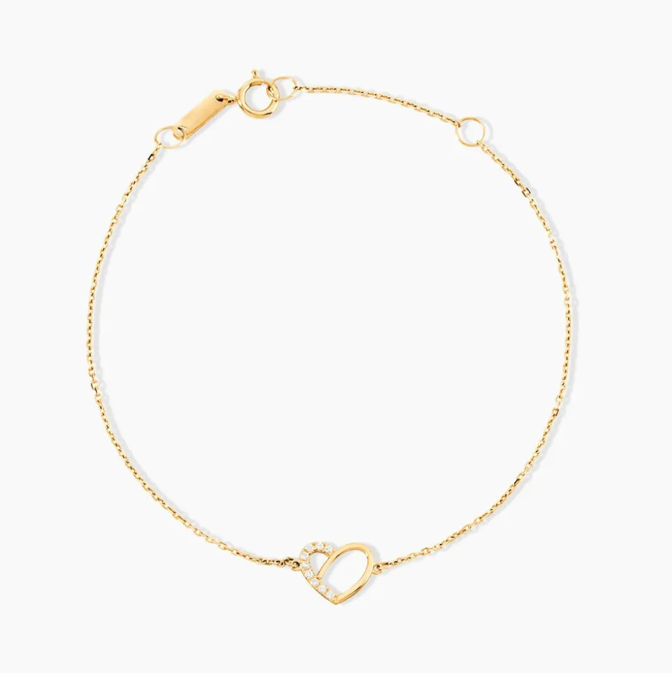 Bracelet Osamu Or Jaune Oxyde De Zirconium