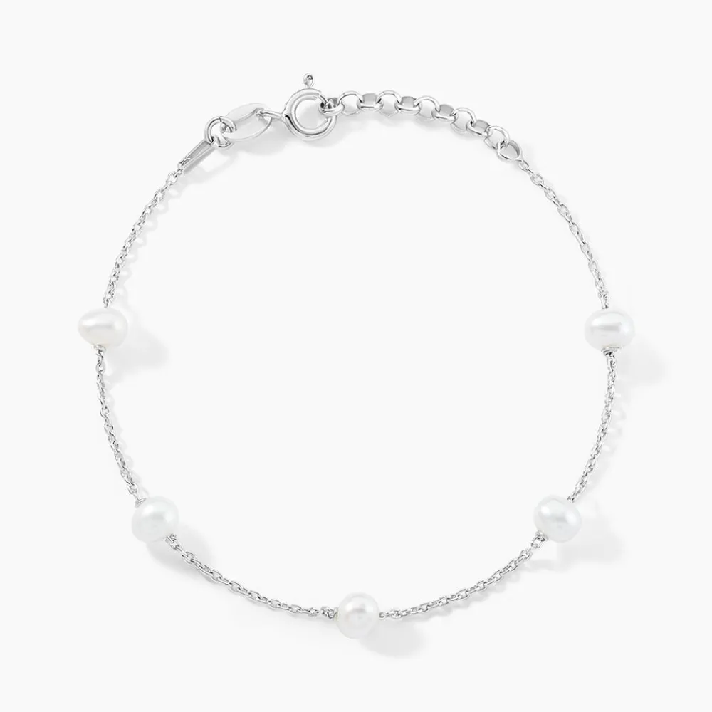 Bracelet Perlita Argent Blanc Perle De Culture|Marc Orian Outlet