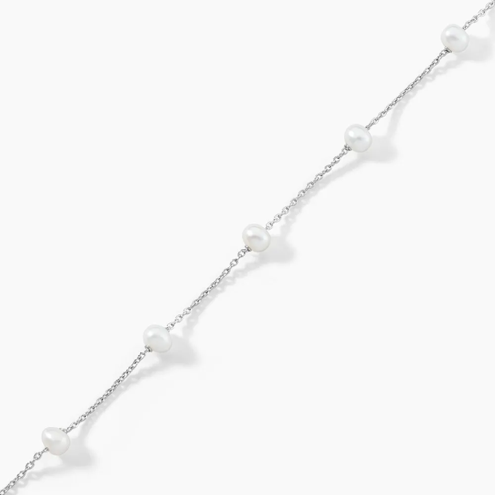 Bracelet Perlita Argent Blanc Perle De Culture|Marc Orian Outlet