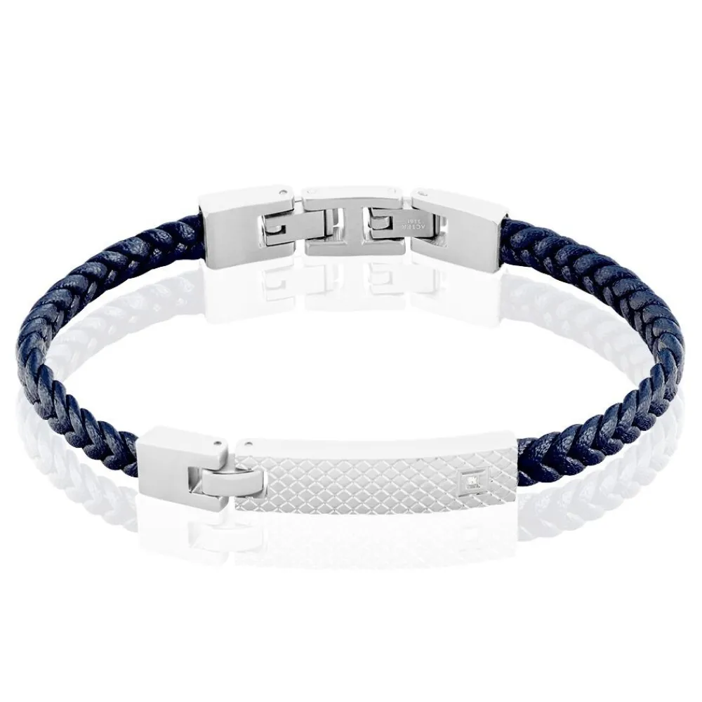 Bracelet Acier Blanc Diamant|PHEBUS HIM
