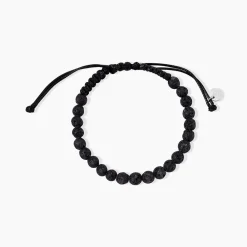 Bracelet Cordon Noir Pierre De Lave|PHEBUS HIM Sale