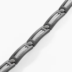 Bracelet Cosme Acier Noir|PHEBUS HIM