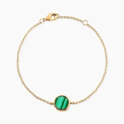 Bracelet Plaqué Or Neassa Malachite|Marc Orian Discount