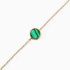 Bracelet Plaqué Or Neassa Malachite|Marc Orian Discount