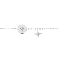 Bracelet Pluton Argent Blanc Oxyde De Zirconium|Marc Orian New