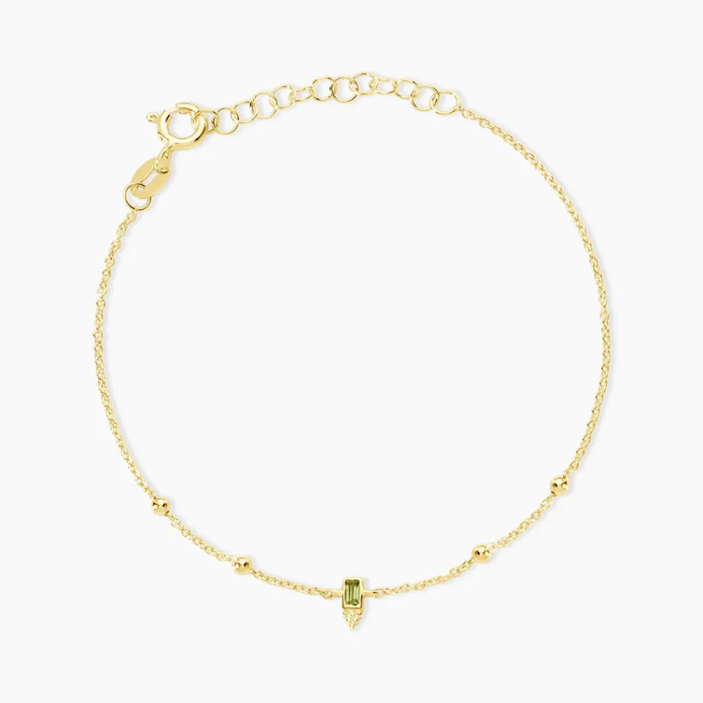 Bracelet Poem Argent Jaune Péridot|Marc Orian