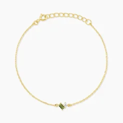 Bracelet Poem Argent Jaune Péridot Oxyde De Zirconium|Marc Orian Sale
