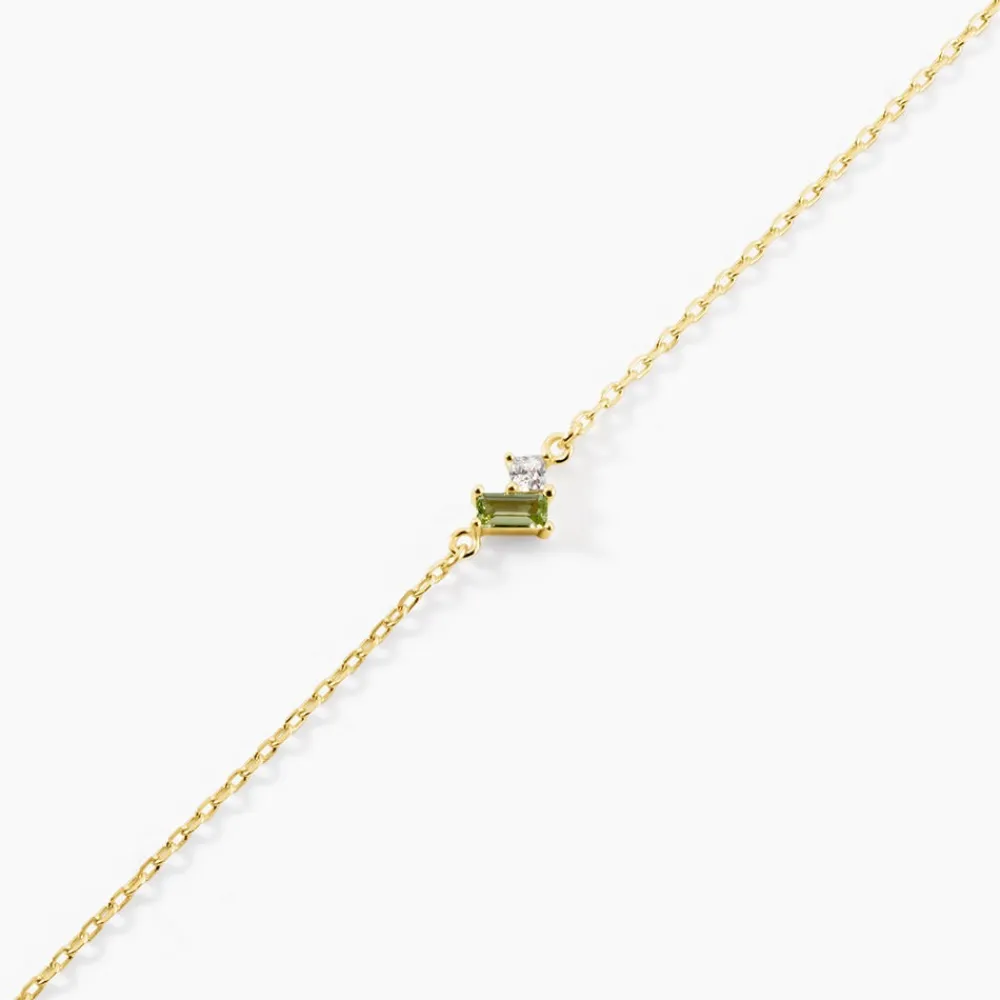 Bracelet Poem Argent Jaune Péridot Oxyde De Zirconium|Marc Orian Sale