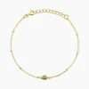 Bracelet Poem Argent Jaune Péridot Oxyde De Zirconium