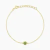 Bracelet Poem Argent Jaune Péridot