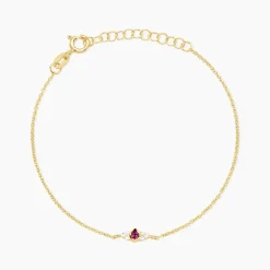 Bracelet Poem Argent Jaune Rhodolite Oxyde De Zirconium|Marc Orian Hot