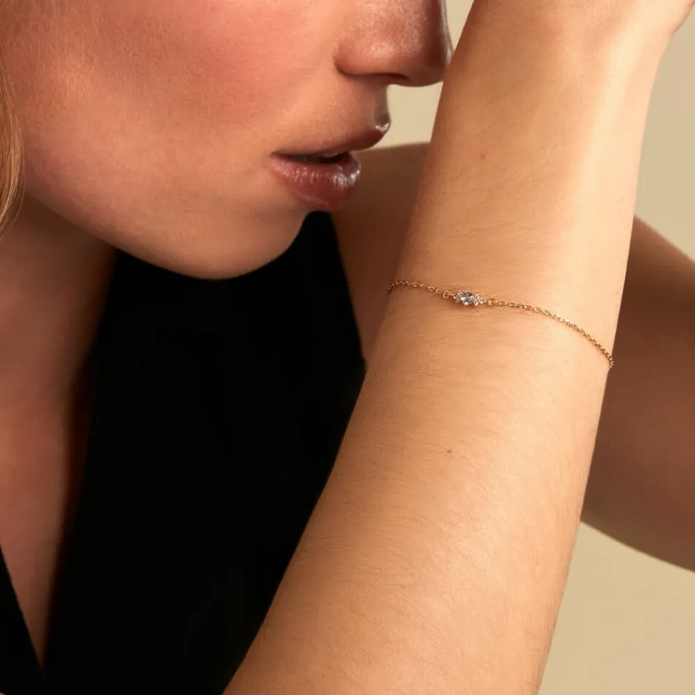 Bracelet Poem Argent Jaune Topaze Oxyde De Zirconium|Marc Orian Discount