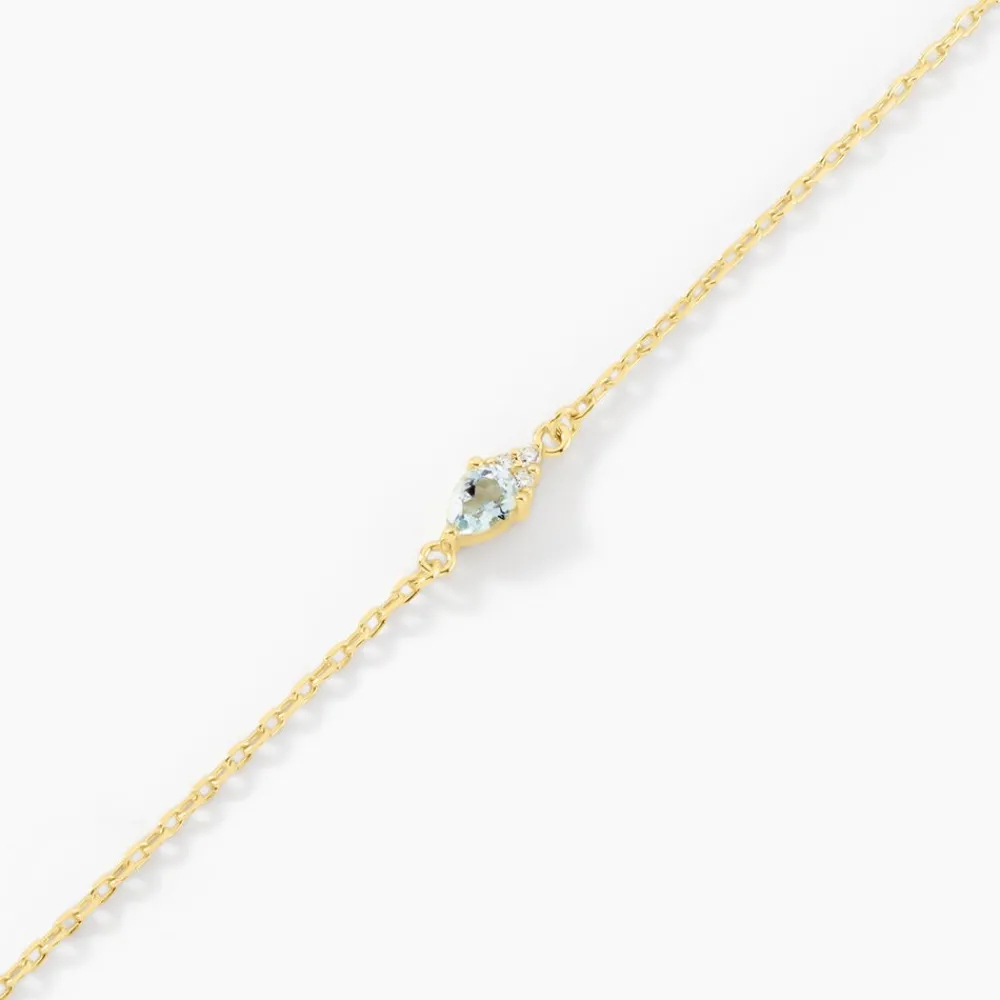 Bracelet Poem Argent Jaune Topaze Oxyde De Zirconium|Marc Orian Discount