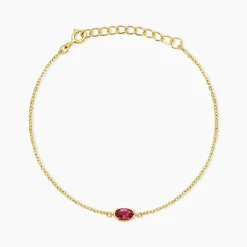 Bracelet Poem Argent Jaune Tourmaline