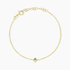 Bracelet Poem Argent Jaune Topaze