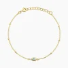 Bracelet Poem Argent Jaune Topaze Oxyde De Zirconium