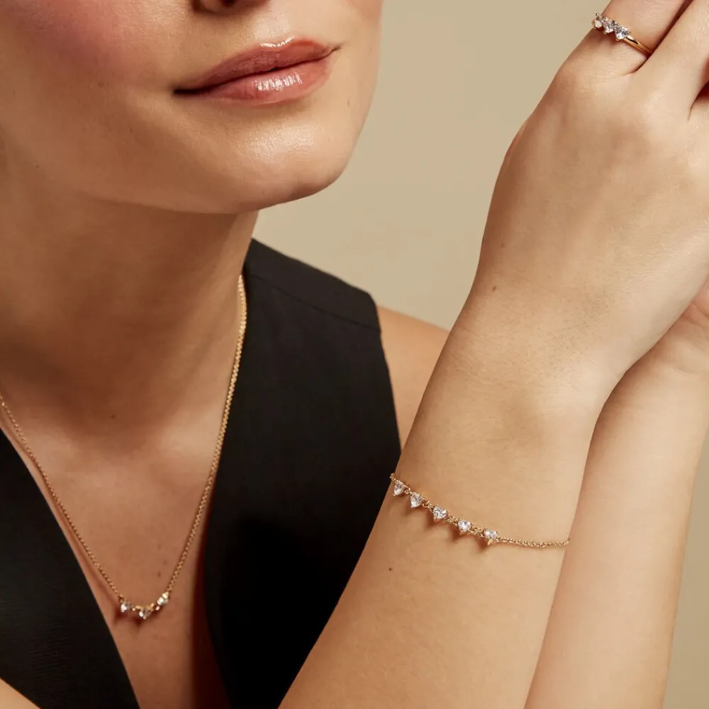 Bracelet Poésie Rosée Plaque Or Jaune Oxyde De Zirconium|Marc Orian Clearance