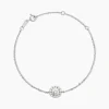 Bracelet Princess Argent Blanc Oxyde De Zirconium