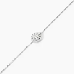 Bracelet Princess Argent Blanc Oxyde De Zirconium