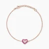 Bracelet Reflets Romantiques Argent Rose Oxyde De Zirconium