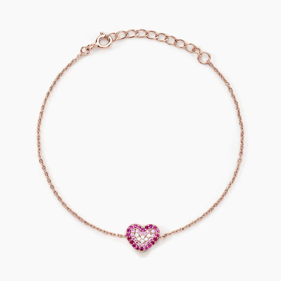 Bracelet Reflets Romantiques Argent Rose Oxyde De Zirconium