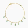 Bracelet Ria Acier Jaune Pierre De Synthese