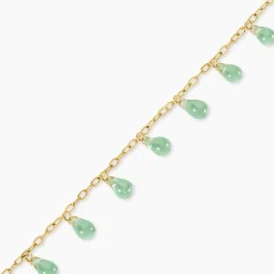 Bracelet Ria Acier Jaune Pierre De Synthese