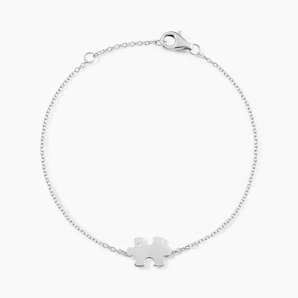 Bracelet Réjane Argent Blanc Oxyde De Zirconium