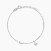 Bracelet Rohanne Argent Blanc