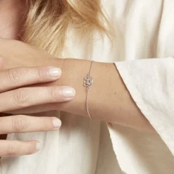 Bracelet Romy Origami Argent Blanc|Marc Orian New