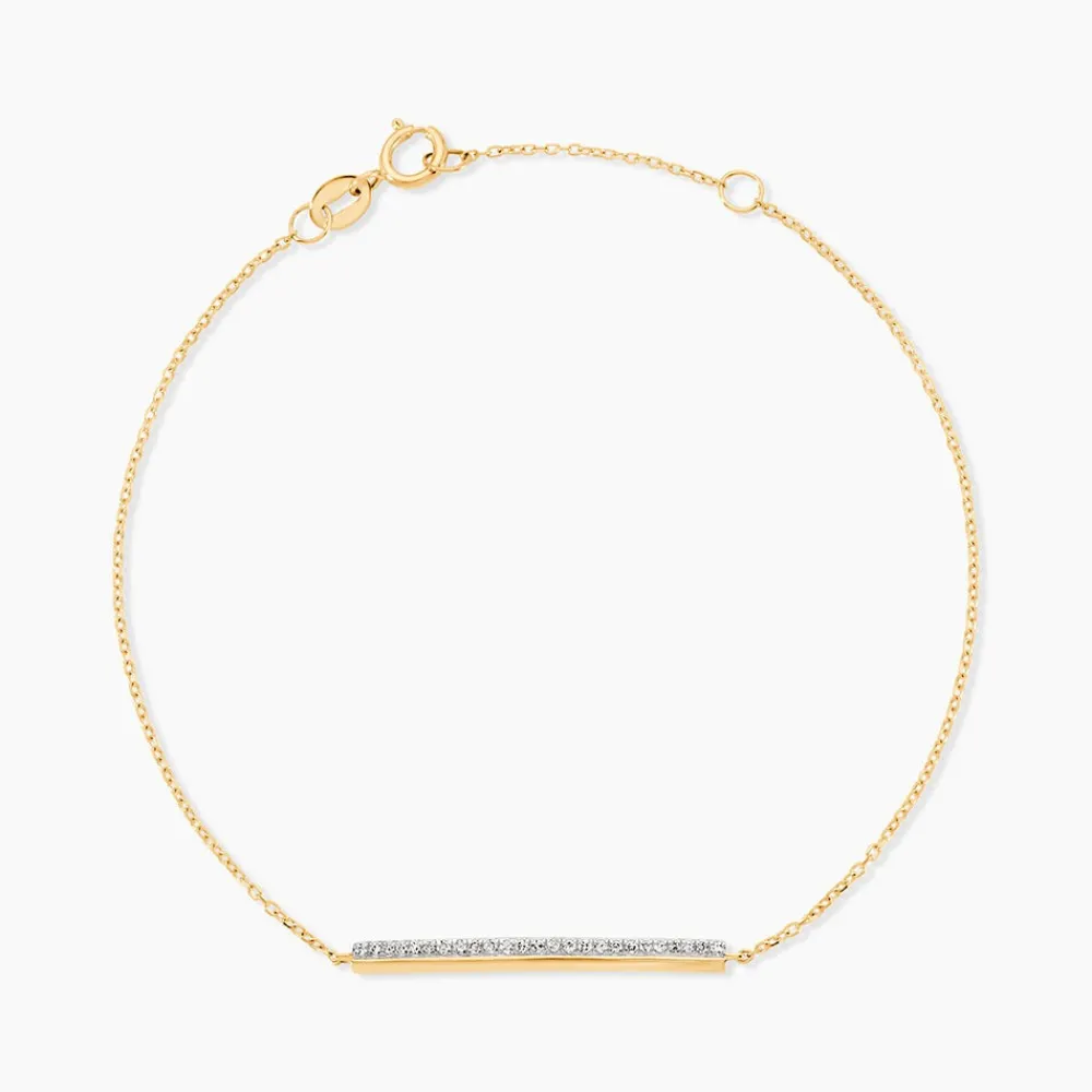 Bracelet Sahteene Or Jaune Diamant|Marc Orian