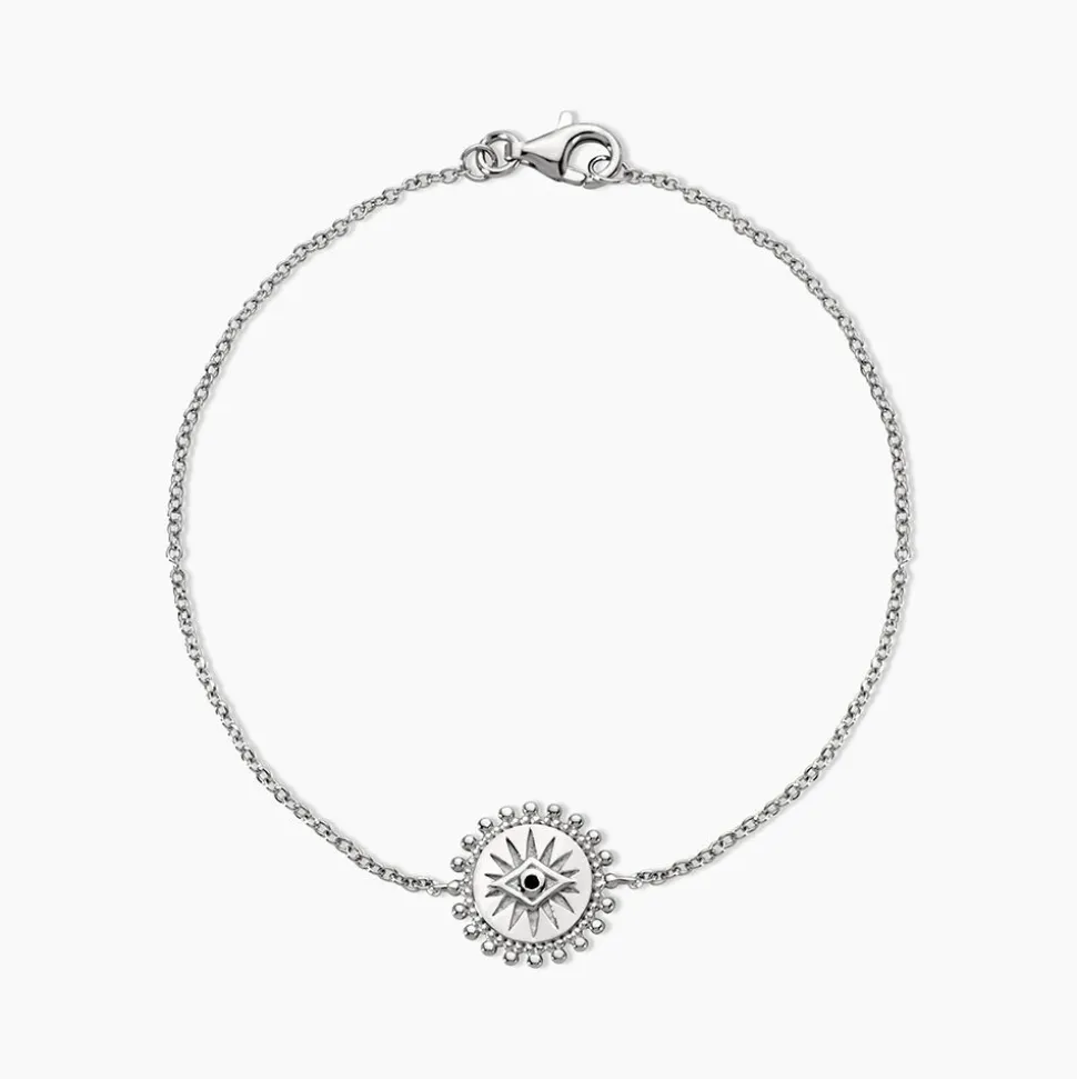 Bracelet Salvia Argent Blanc Opale