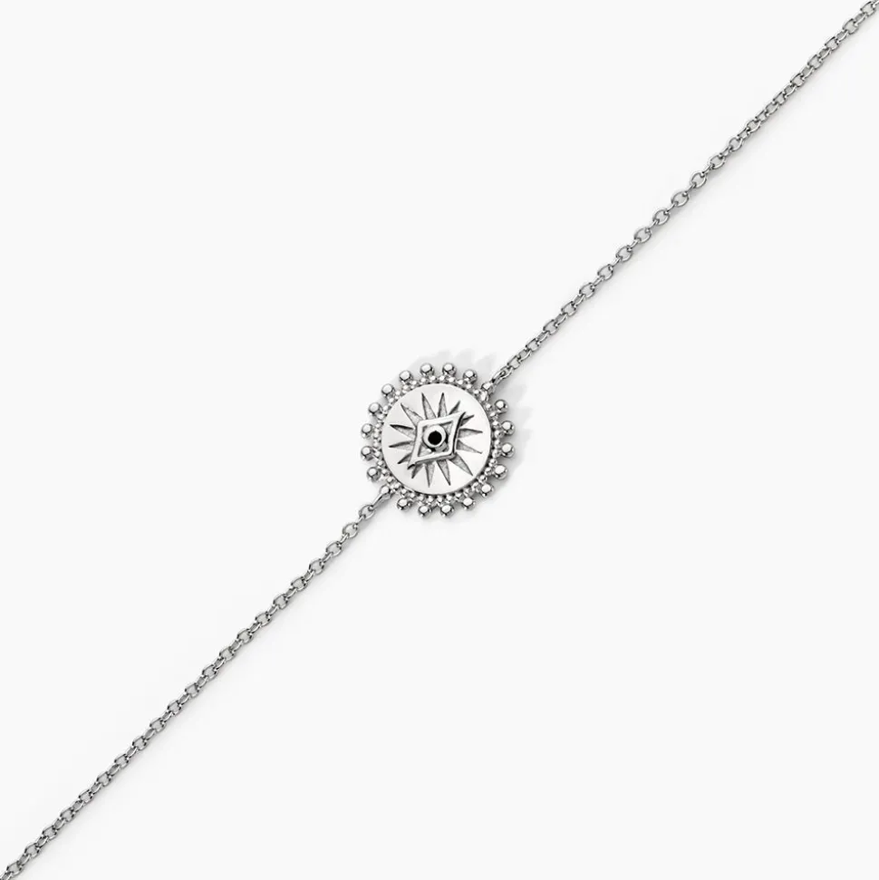 Bracelet Salvia Argent Blanc Opale