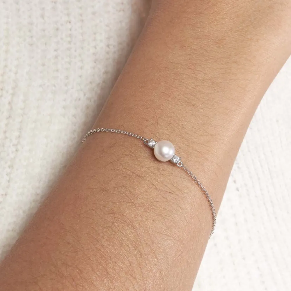 Bracelet Sari Argent Blanc Perle De Culture Et Oxyde De Zirconium|Marc Orian Hot