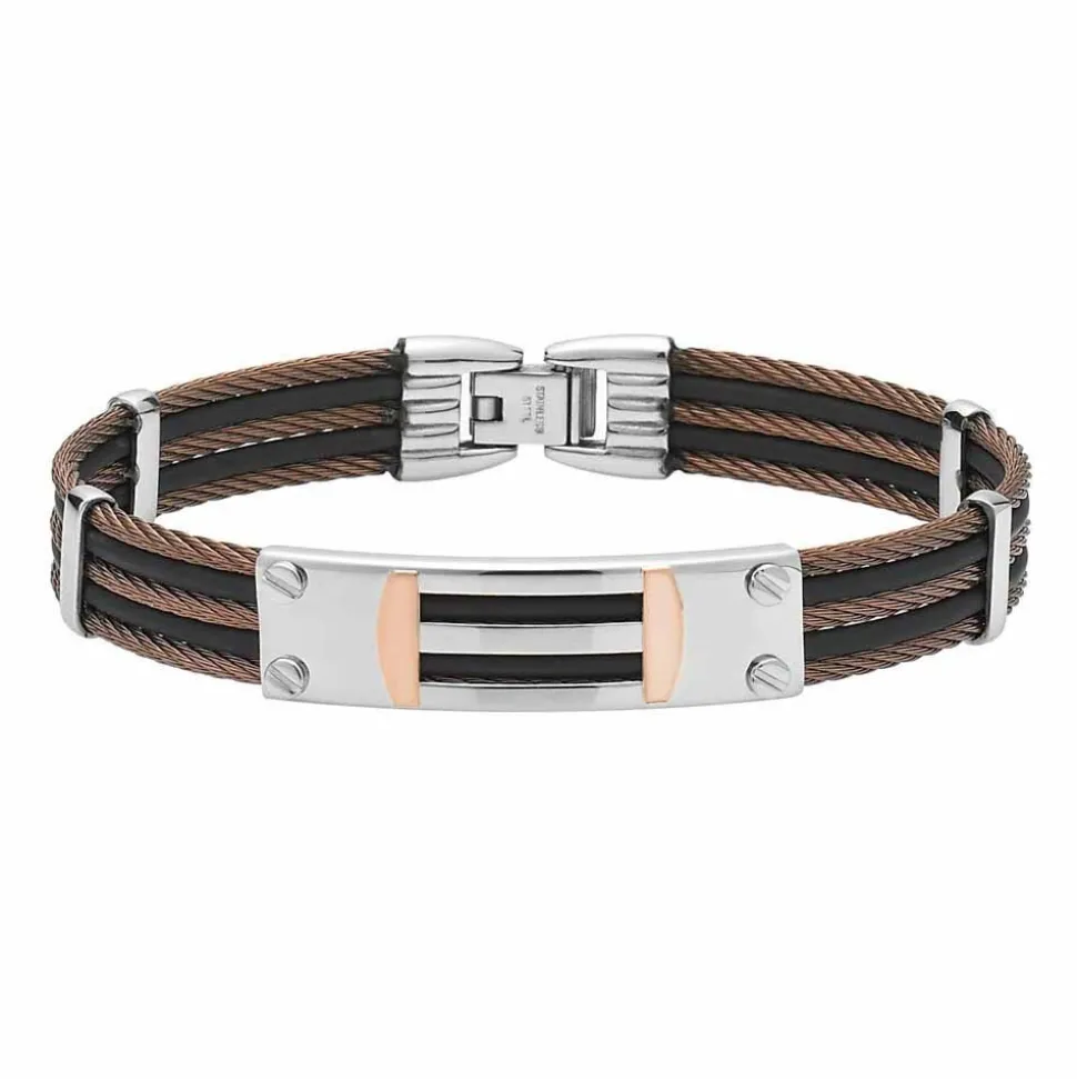 Bracelet Sawssan Or Acier Bicolore